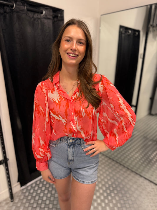 Pinky summer blouse