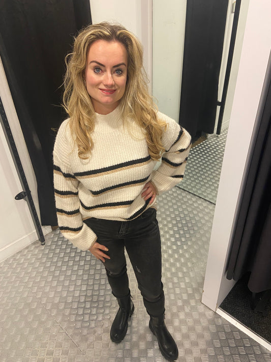 Cozy striped sweater