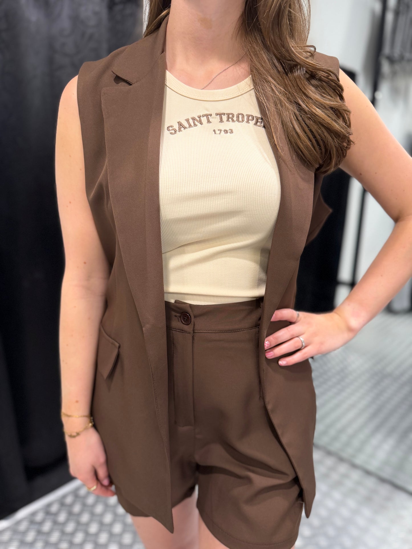 Beige top st tropez