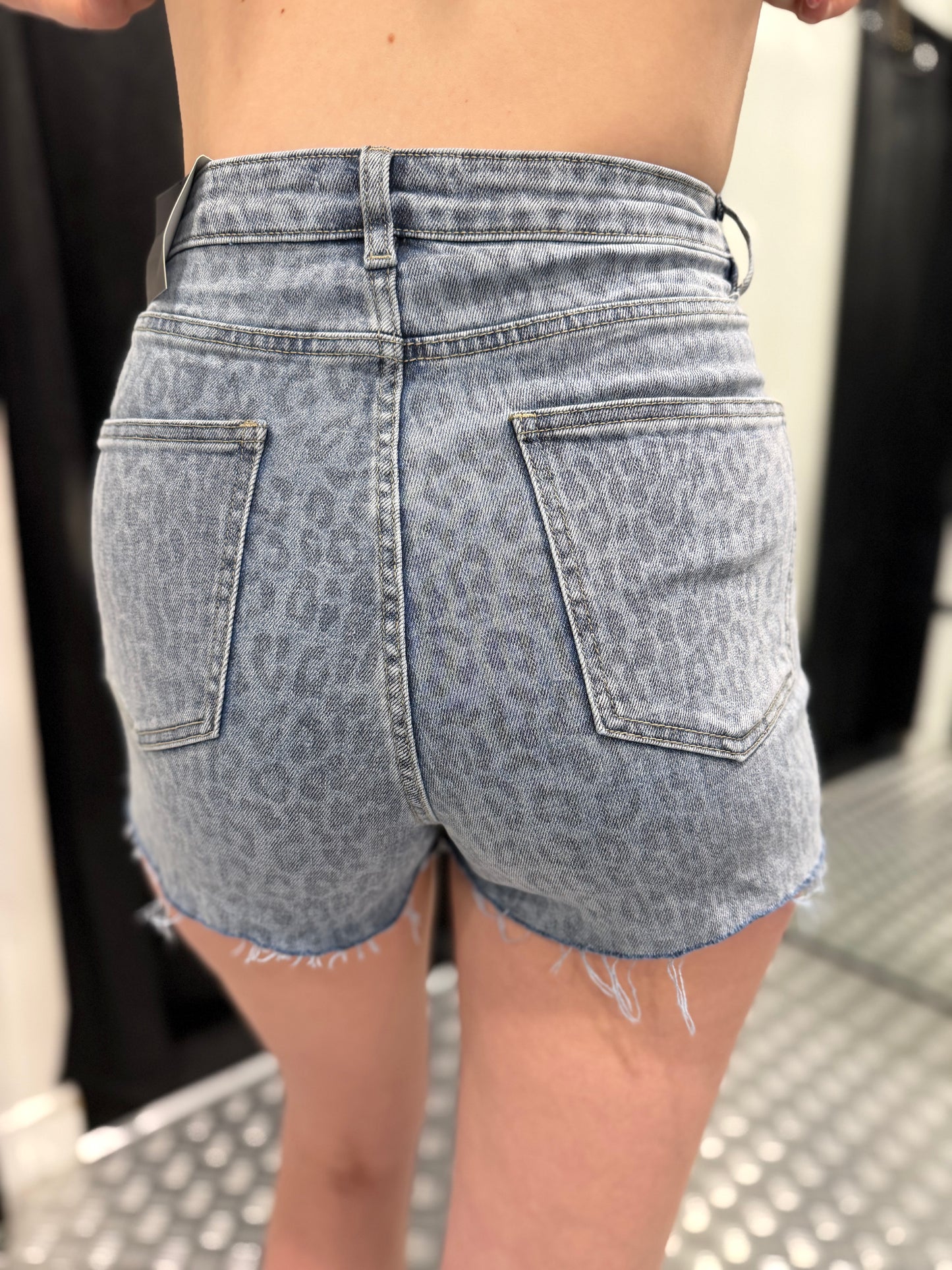 Panter denim blue skort