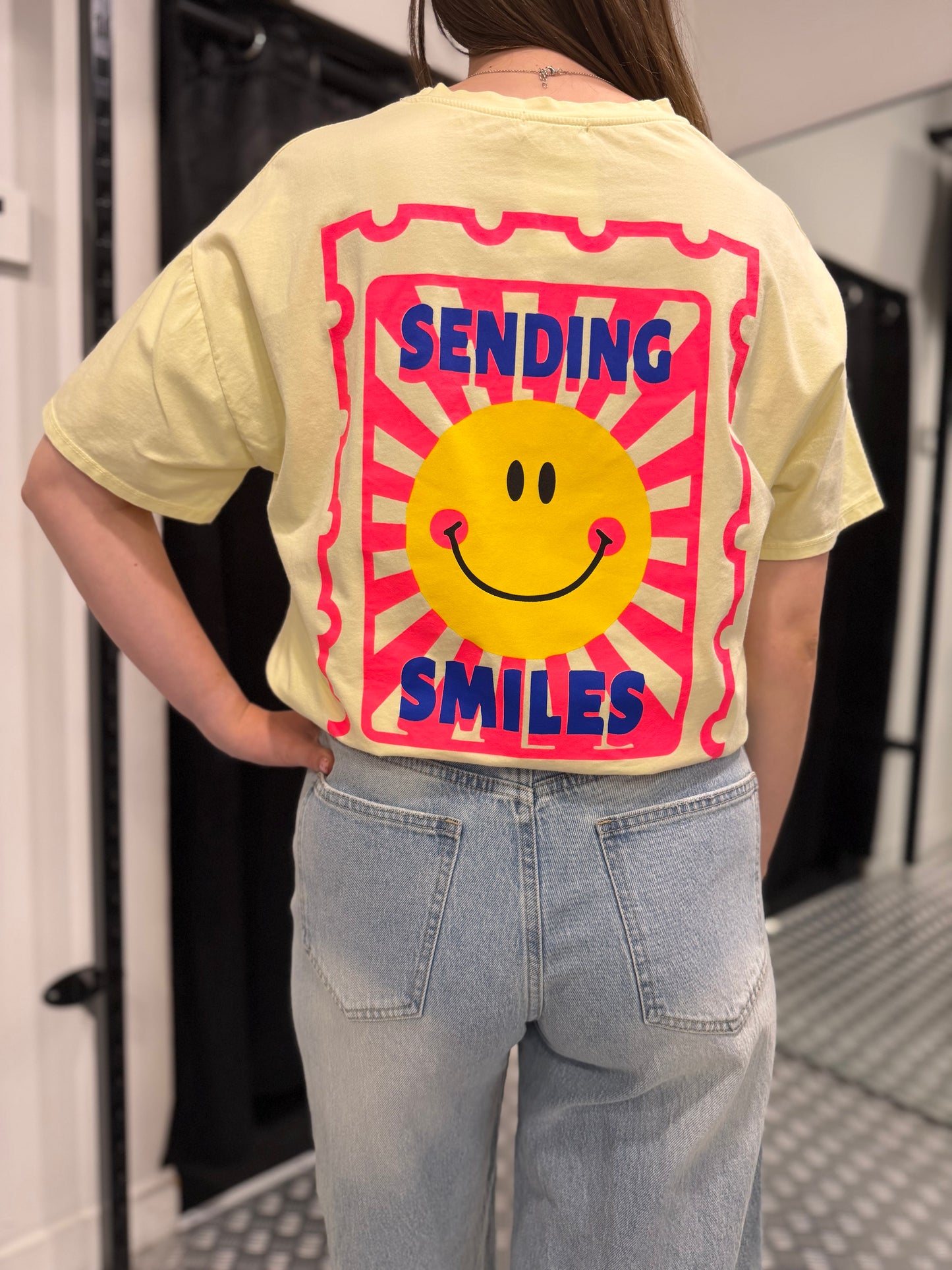 Yellow smiley tshirt