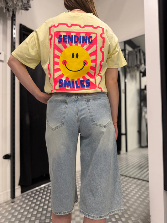 Yellow smiley tshirt