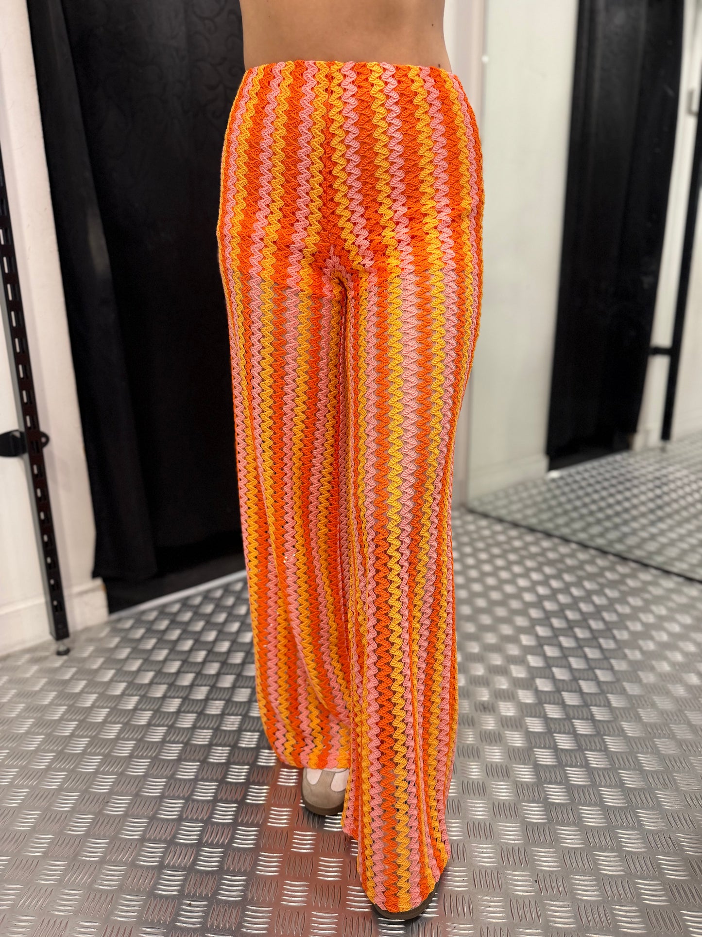 Summer crochet loose pants