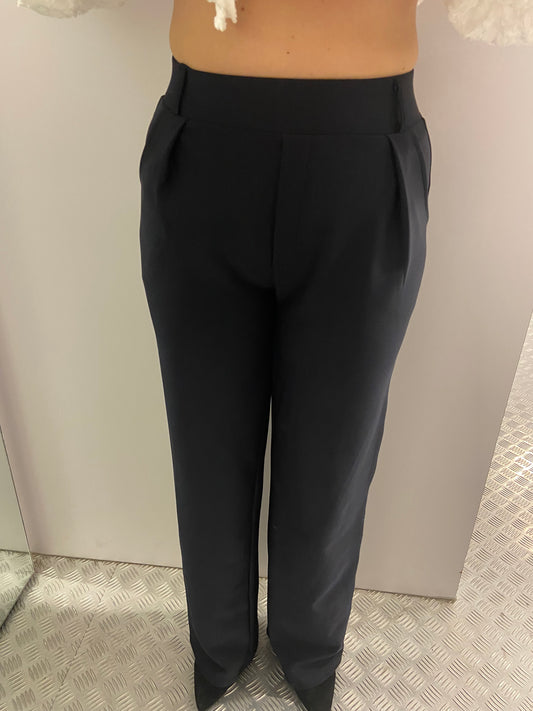 Donkerblauwe jogging wide leg