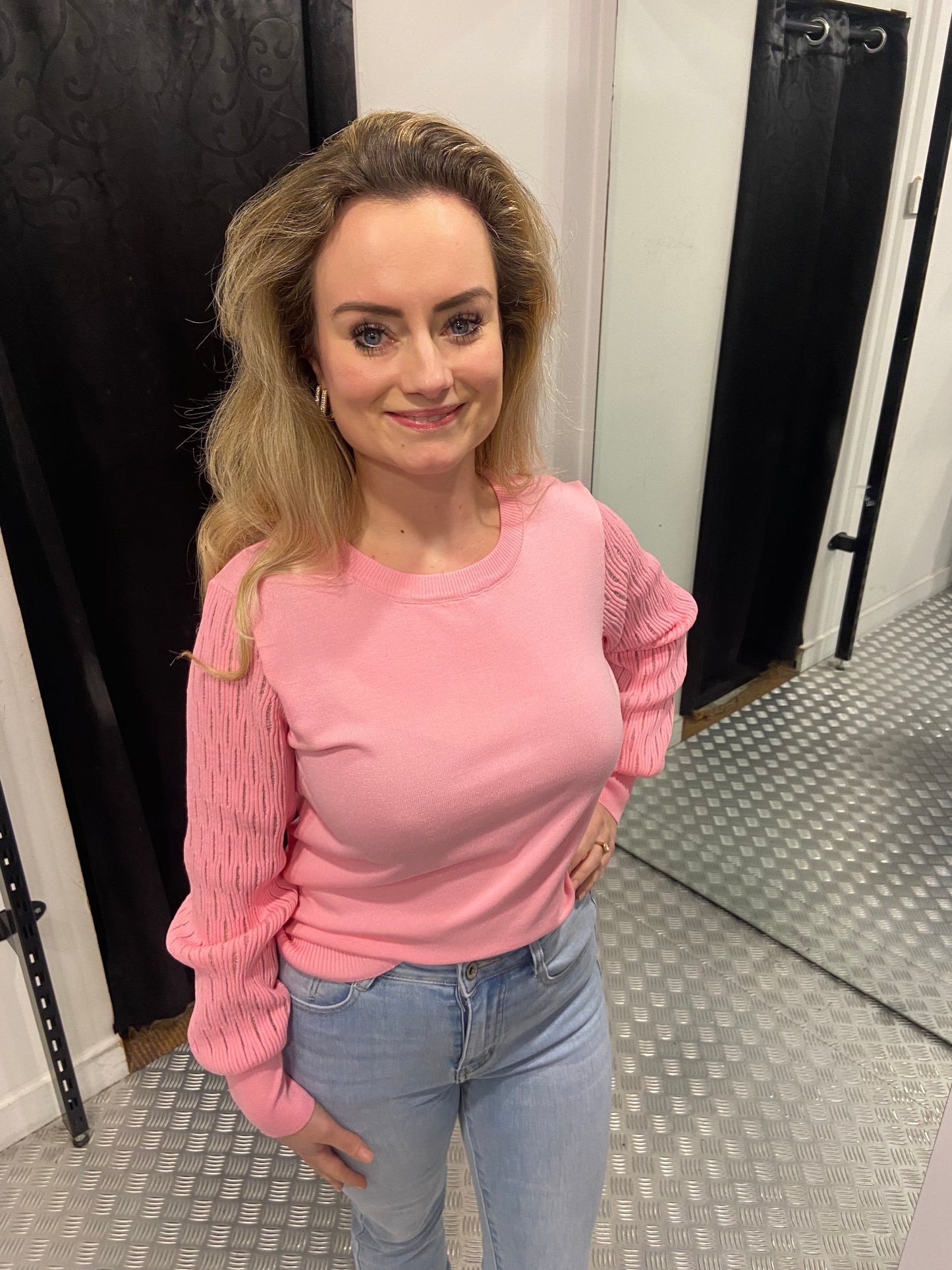 Pink Striped top