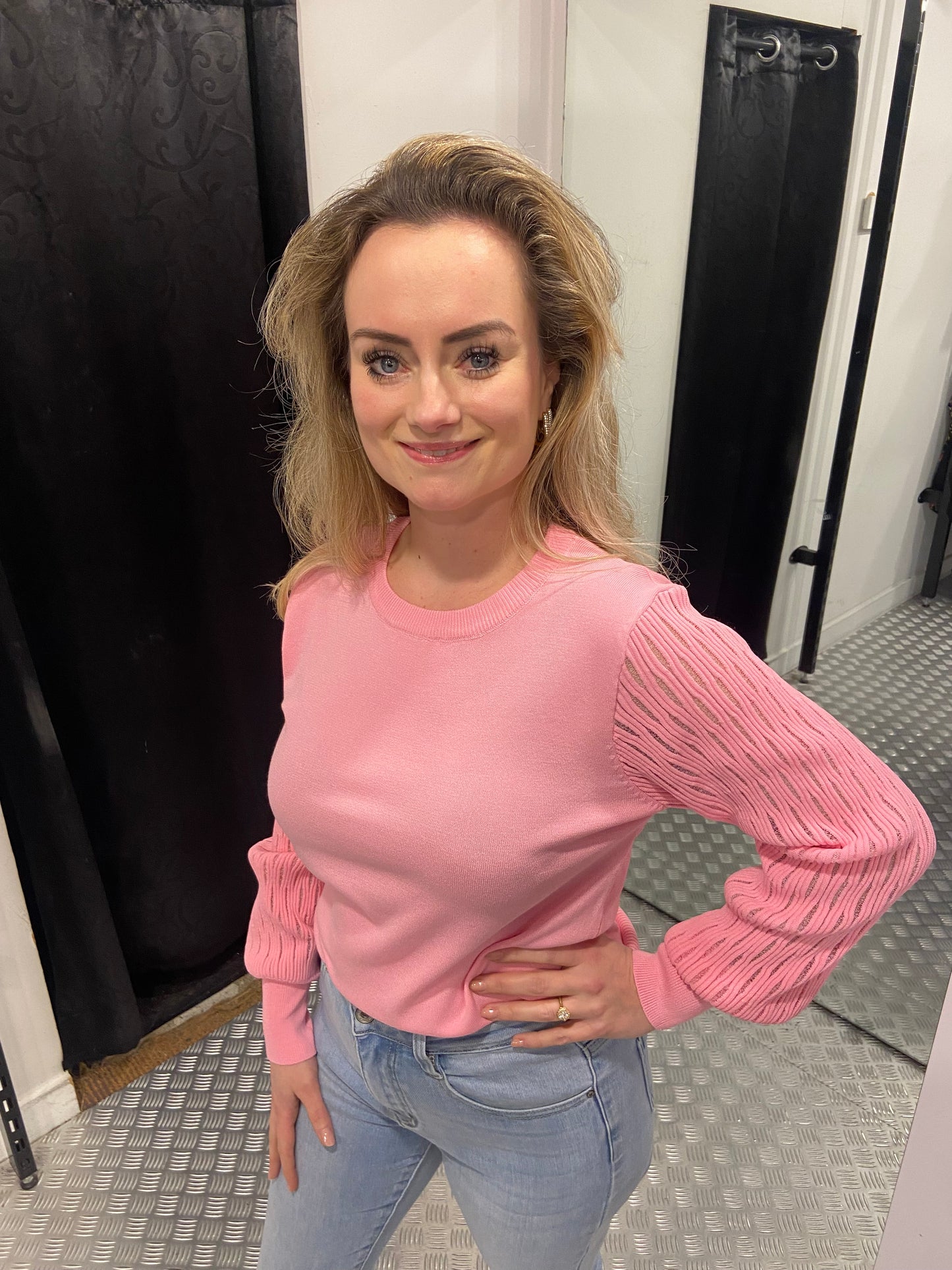 Pink Striped top