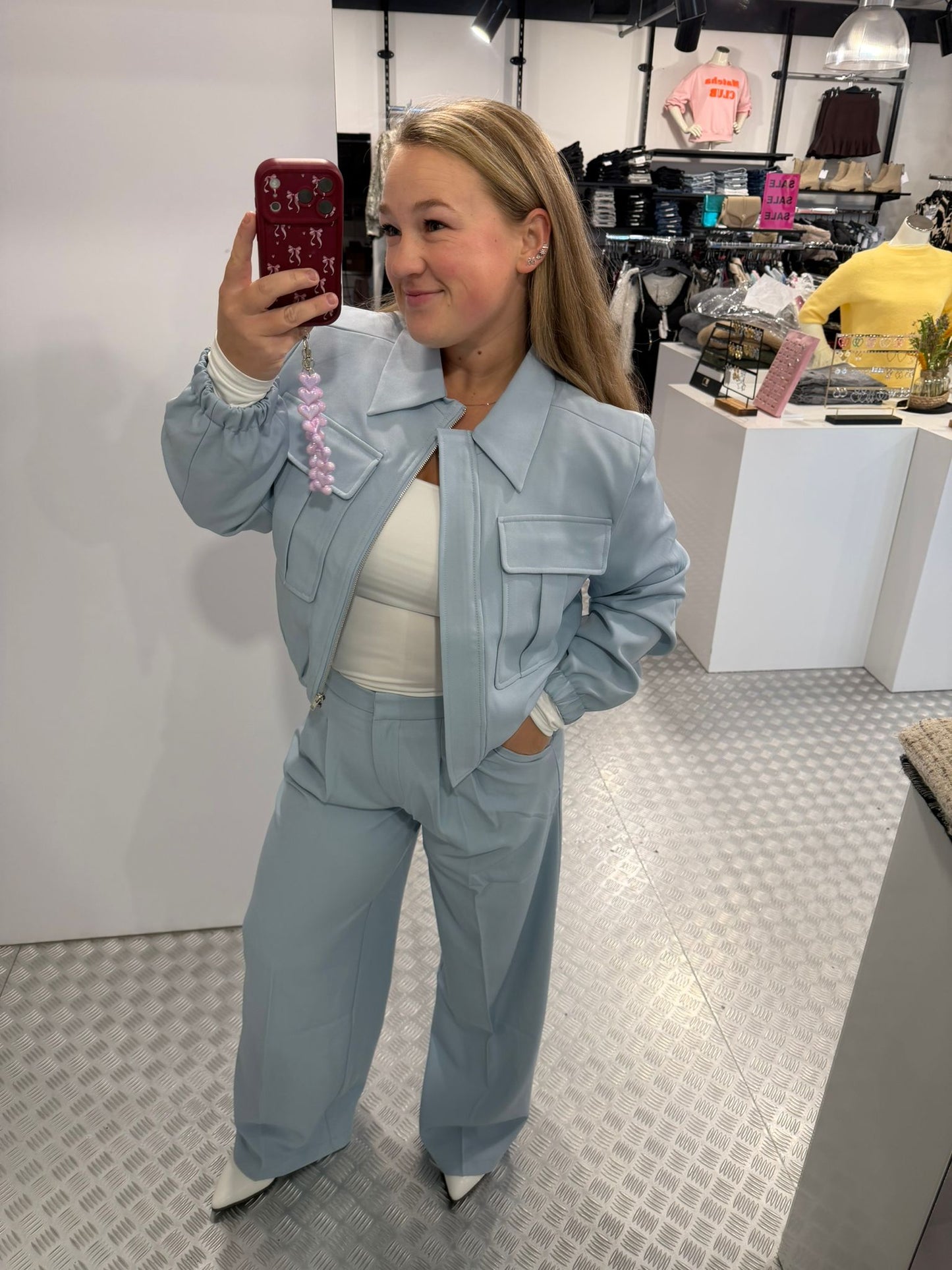 Blue classic pantalon