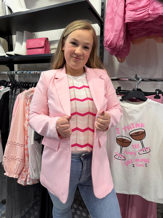 Roze blazer