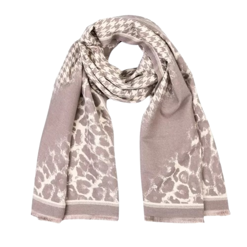 Taupe animal sjaal