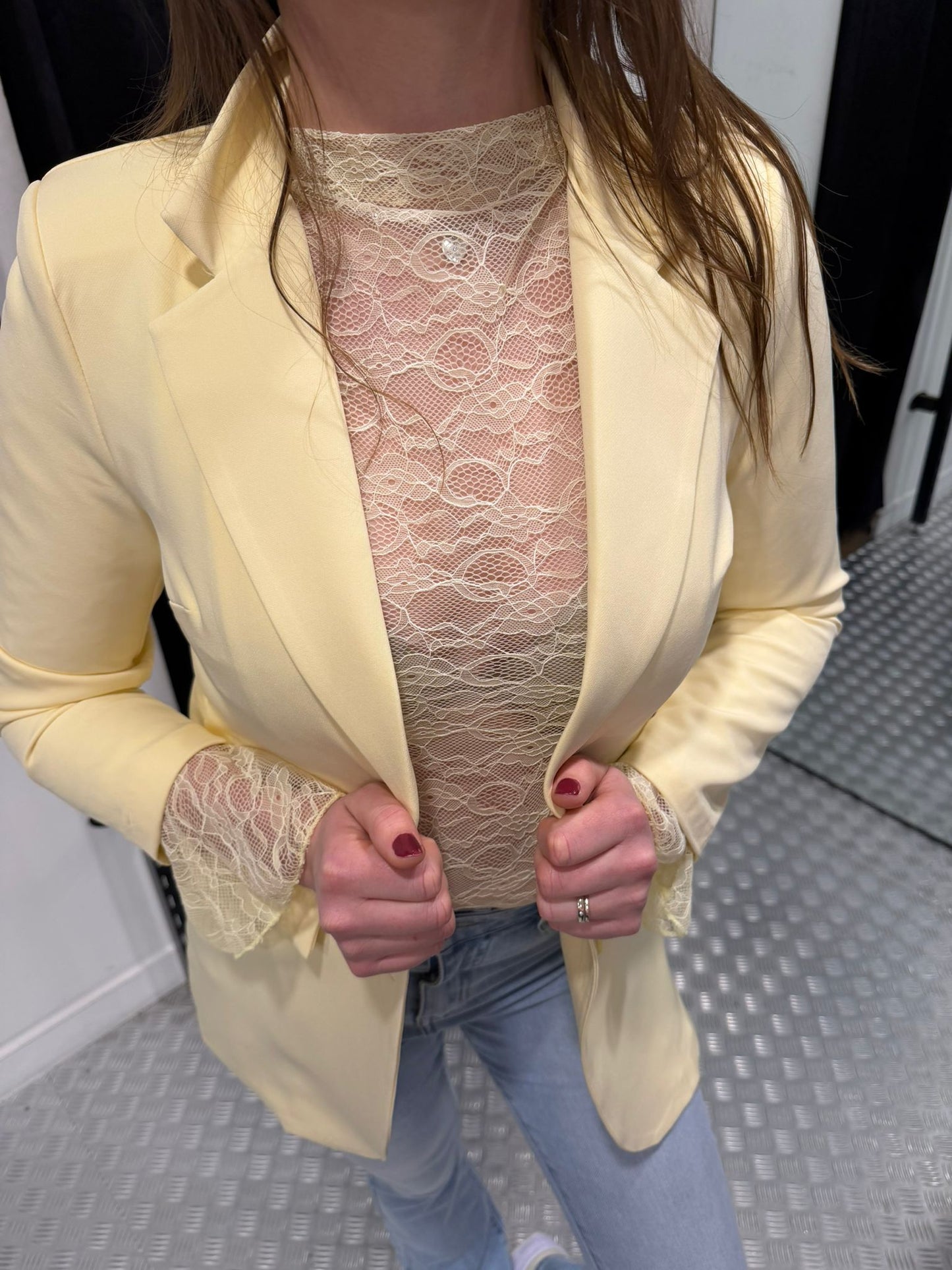 Gele blazer