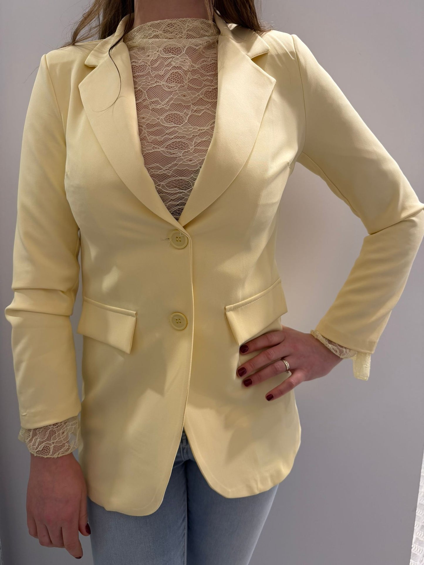 Gele blazer