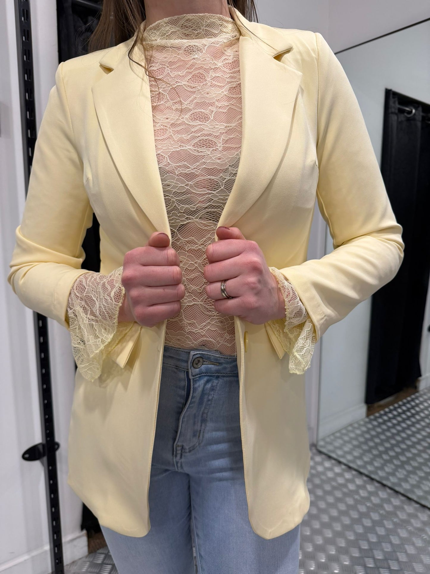 Gele blazer