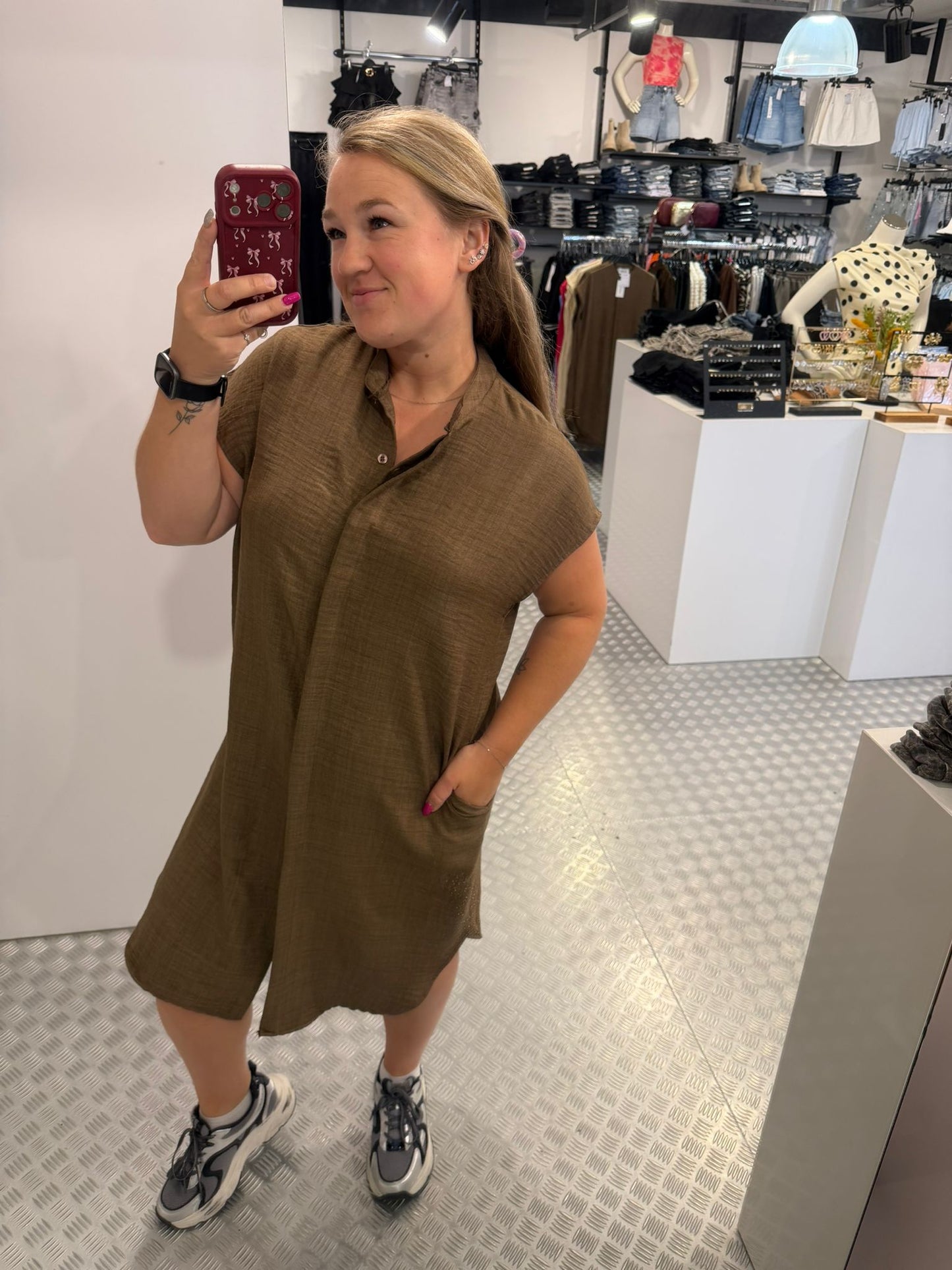 Brown loose dress