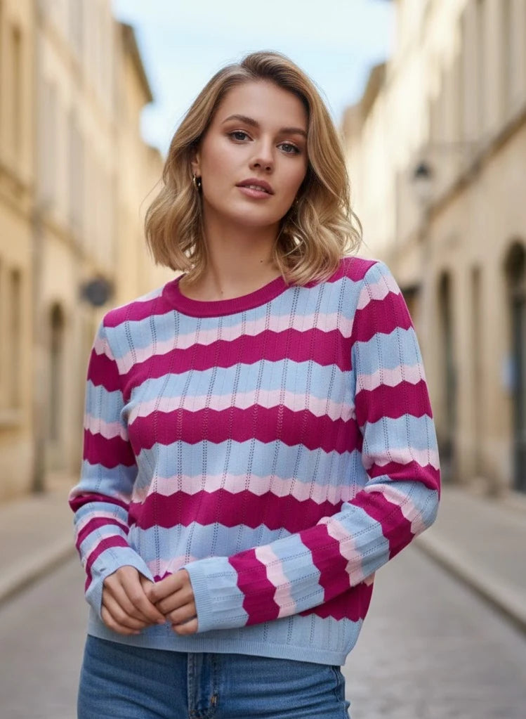 Spring zigzag top yellow
