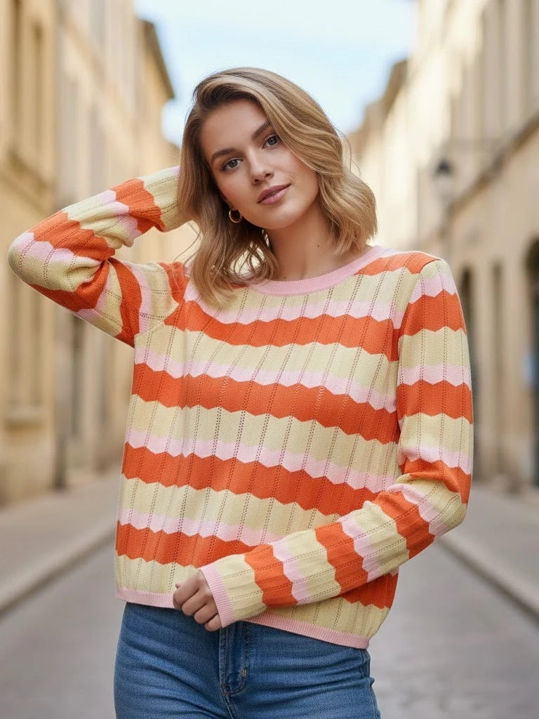Spring zigzag top yellow