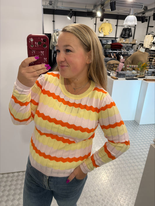 Spring zigzag top yellow