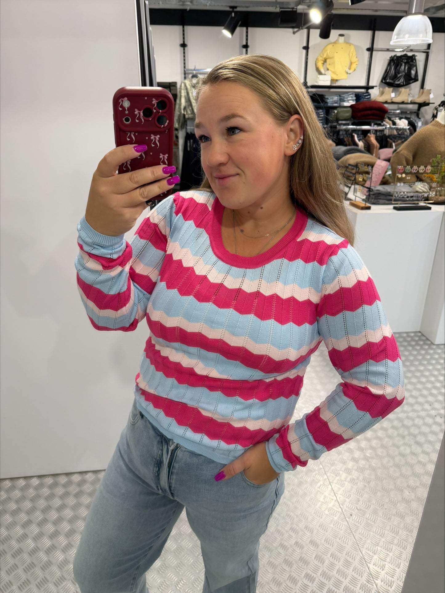 Spring zigzag top yellow